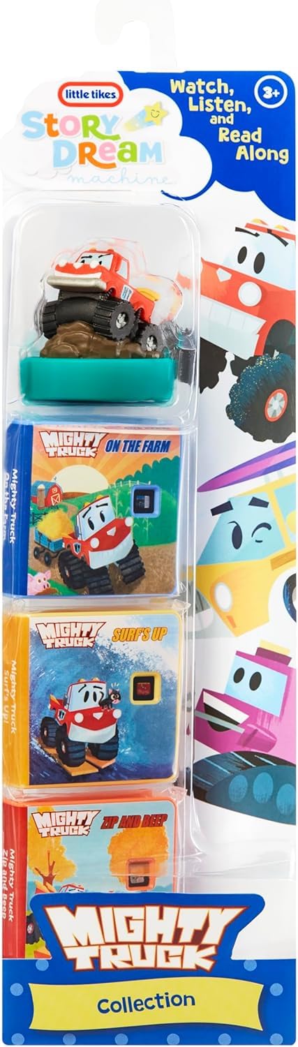 Little Tikes Mighty Truck-Kollektion für Story Dream Machine – 3 Geschichten und 1 Figur, ab 3 Jahren 3