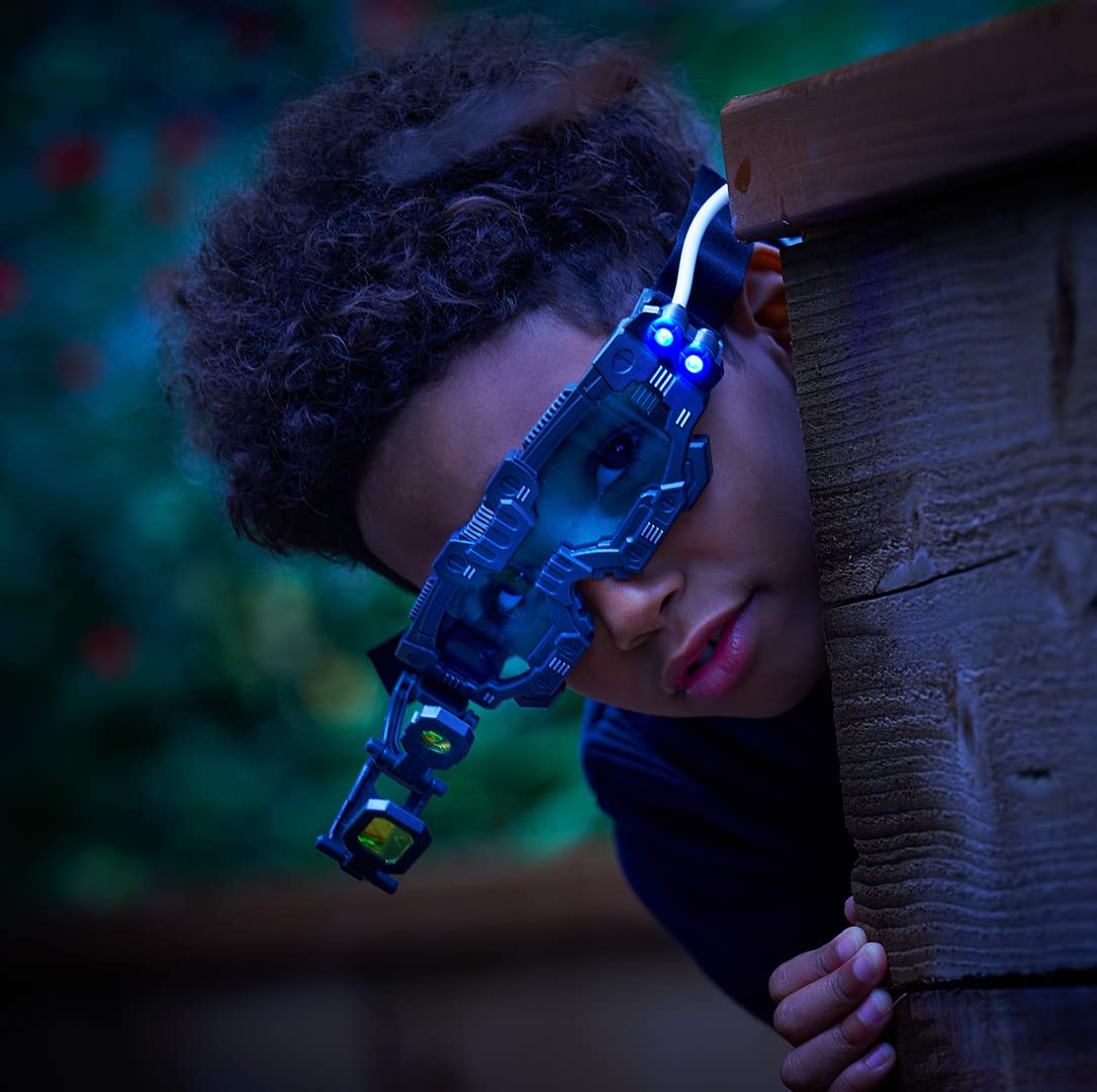 Science Mad! Nachtsichtbrille für Kinder – 2-fache Vergrößerung &amp; LED-Leuchten – Schwarz 3