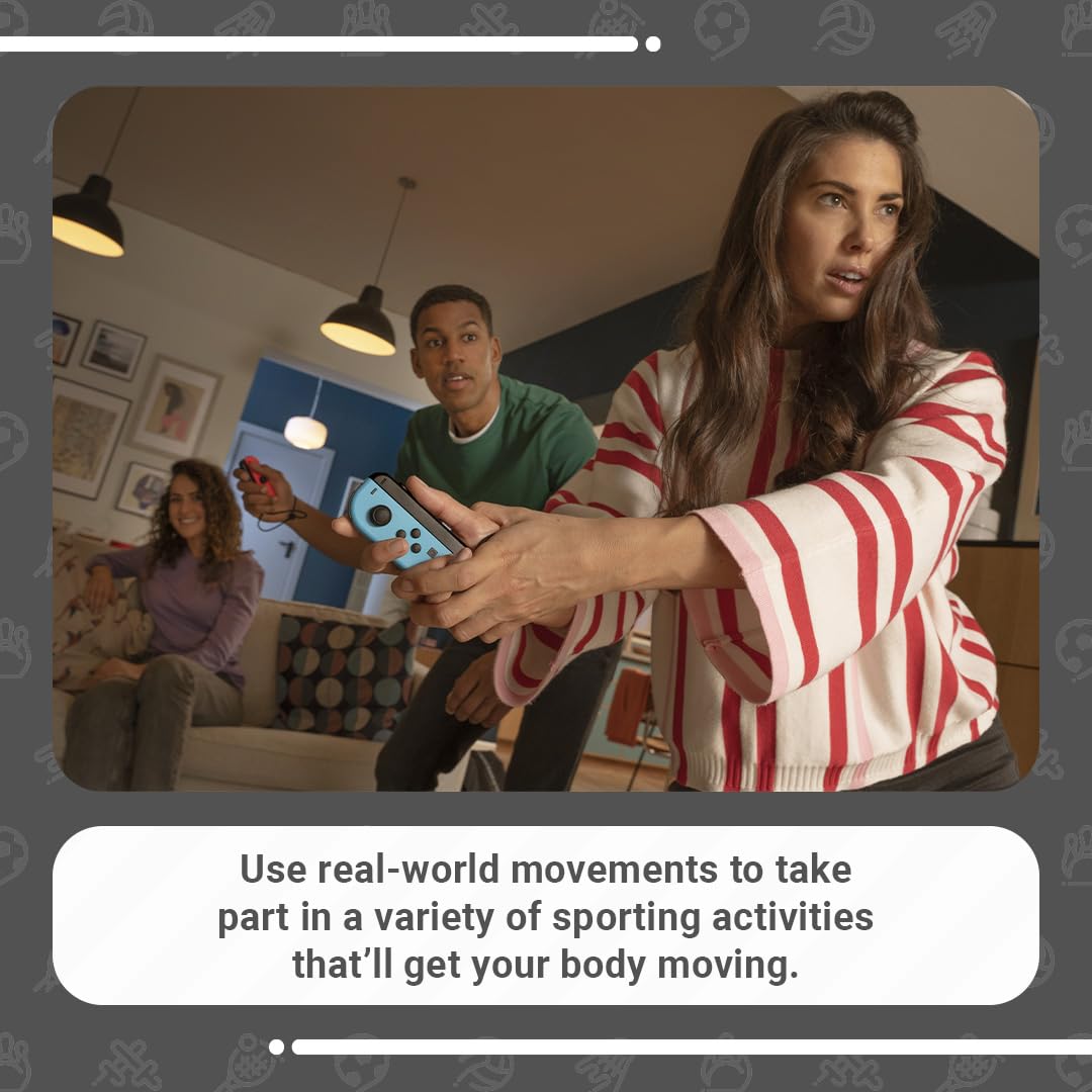 Nintendo Switch (Neon Red/Neon Blue) with Switch Sports Pre-Installed & 12-Month Online Membership 5