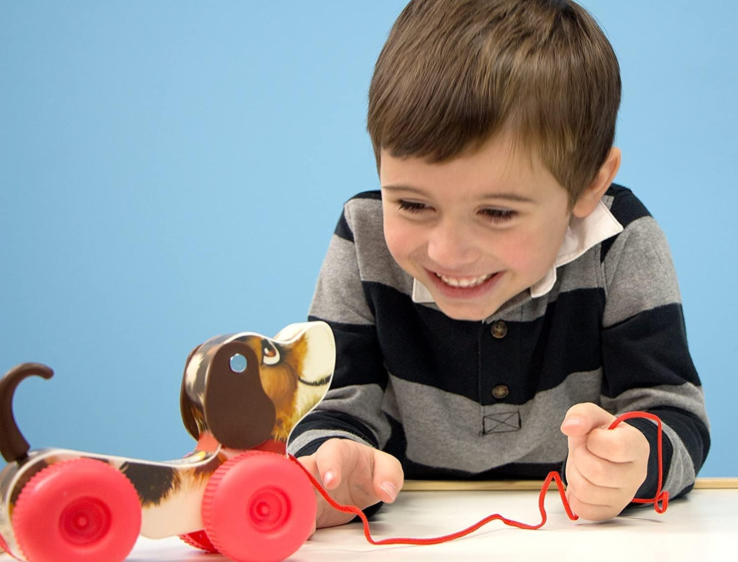 Fisher-Price Little Snoopy Pull-Along Toy - Retro Wooden Dog for Toddlers 6m+ 5