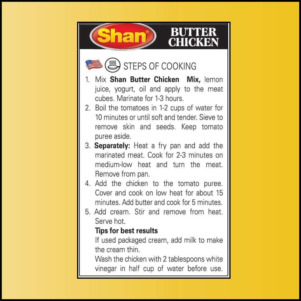 SHAN Butter Chicken Seasoning Mix, 50 g 4