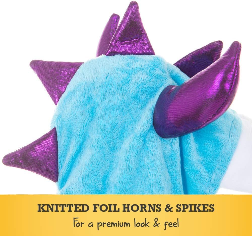 PRETEND TO BEE Dinosaur Monster Onesie - Blue and Purple Fancy Dress Costume for Kids 13