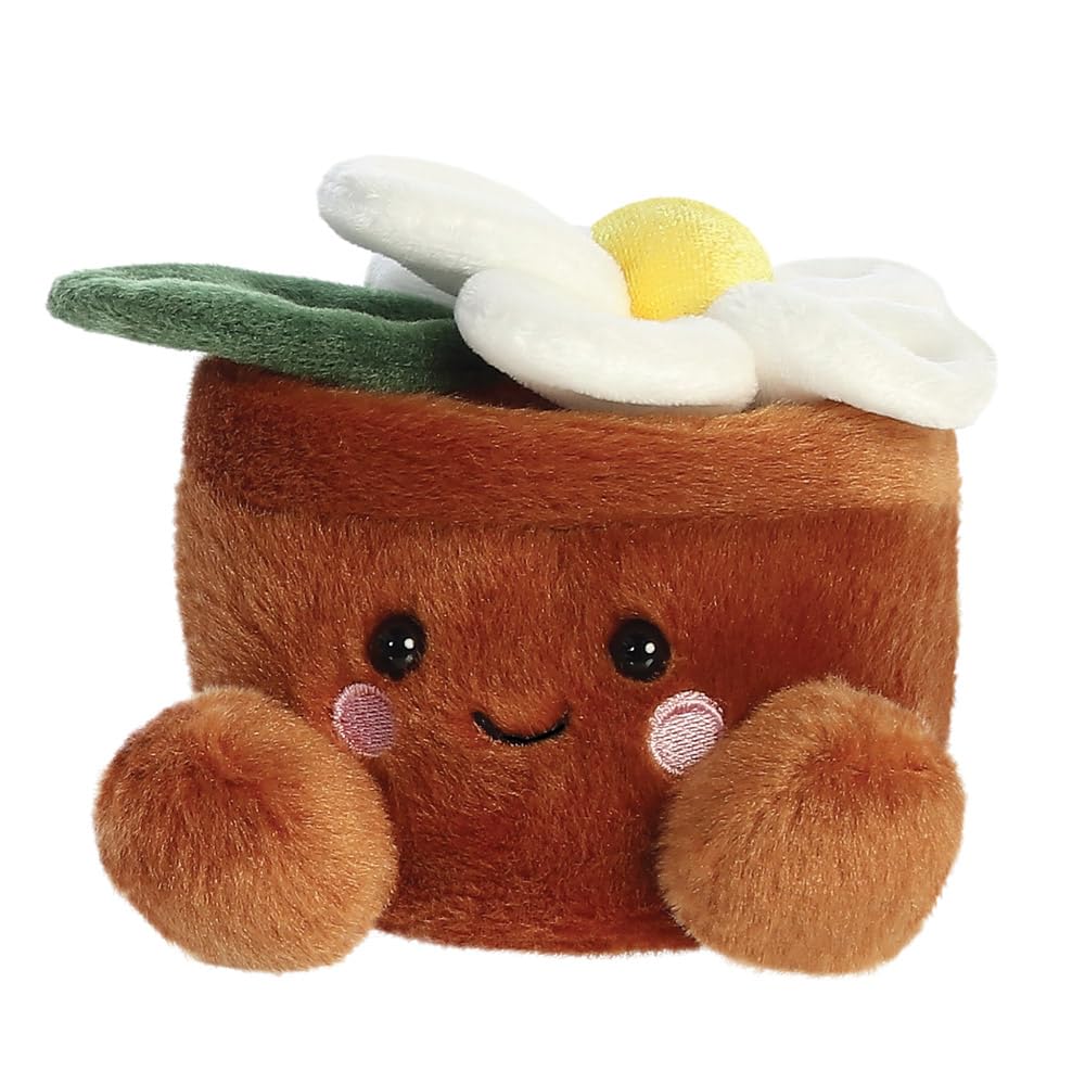 Aurora Palm Pals Junie Daisy 5In Soft Toy - Brown & White Plush for Babies & Kids 10