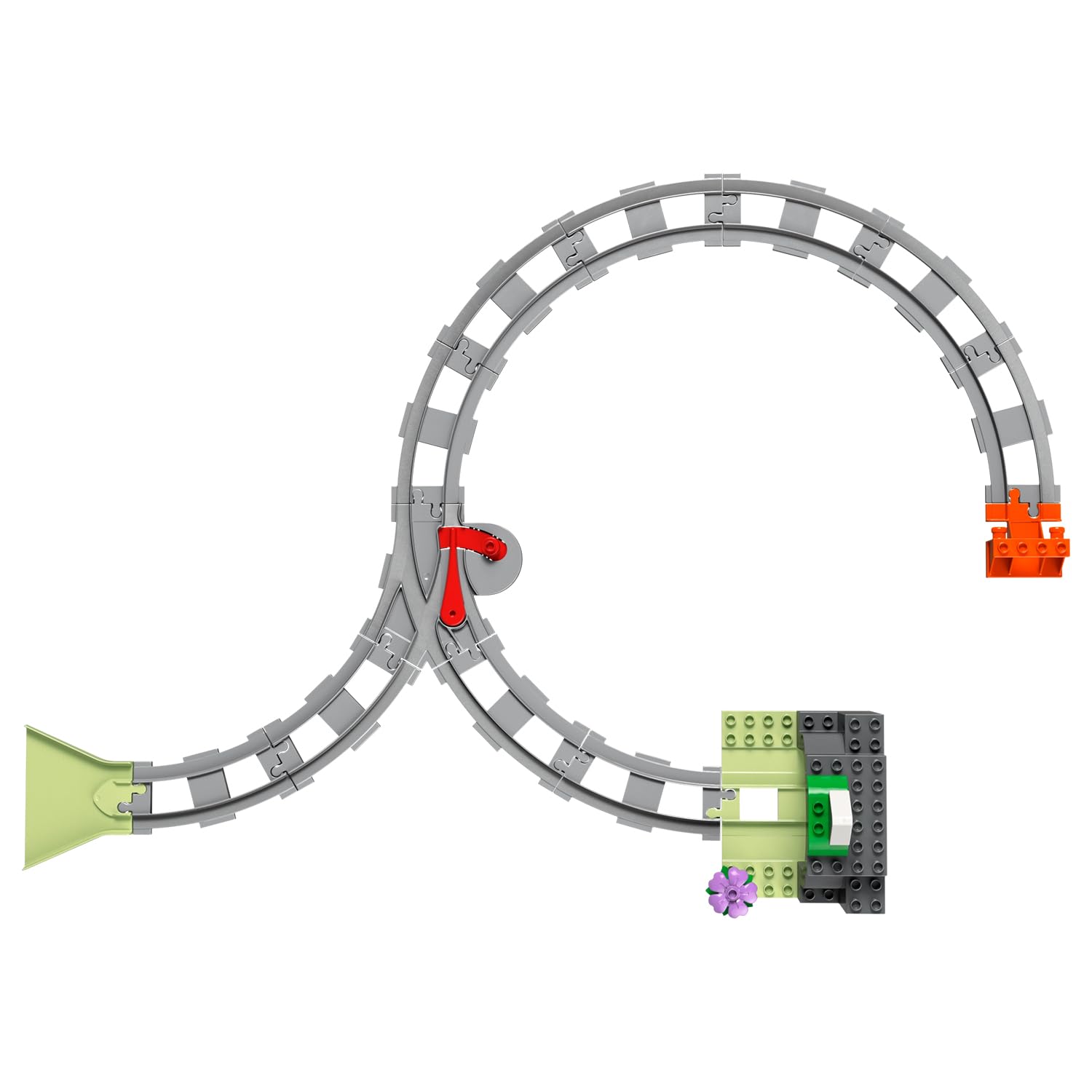 LEGO DUPLO Town Train Tunnel and Tracks Expansion Set - Building & Educational Toy for Toddlers 2+ 5