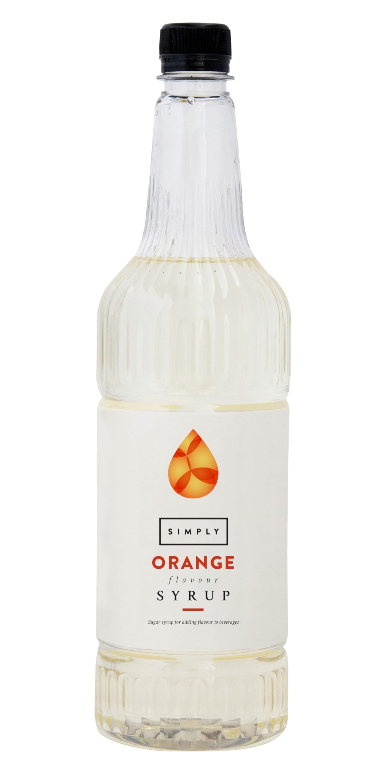 Simply Orange Syrup - Vegan & Nut Free Flavoured Syrup for Coffee, Cocktails | 1 l