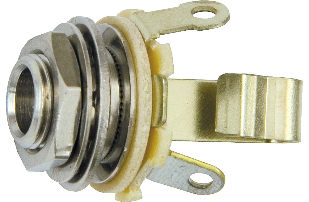 DiMarzio EP1301 Switchcraft Output Jack - 1/4 inch, 2-Conductor, Gold | For Guitar/Bass Connection 1