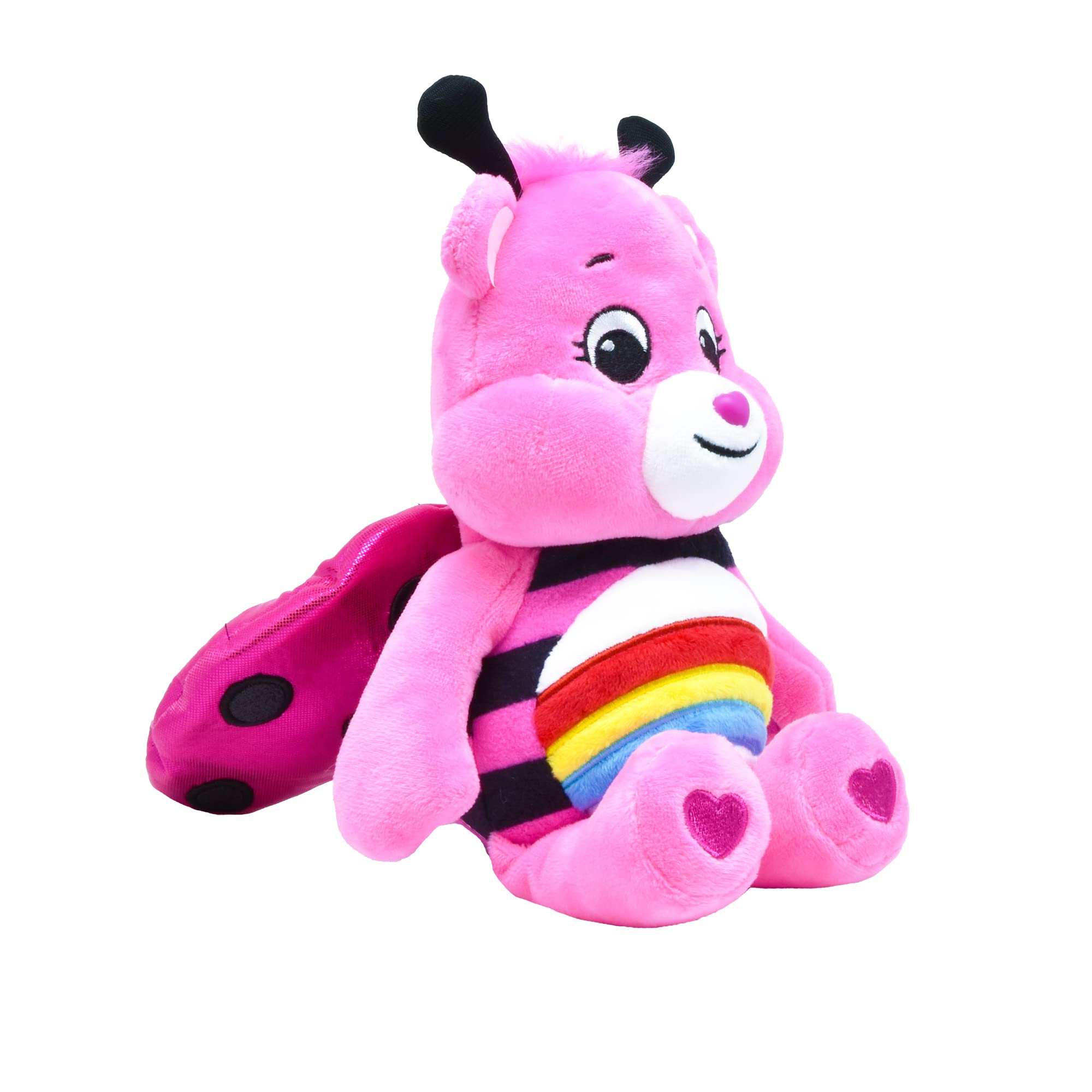 Care Bears Lady Bug Cheer Bear 9 Inch Bean Plush Collectable Toy for Ages 4+