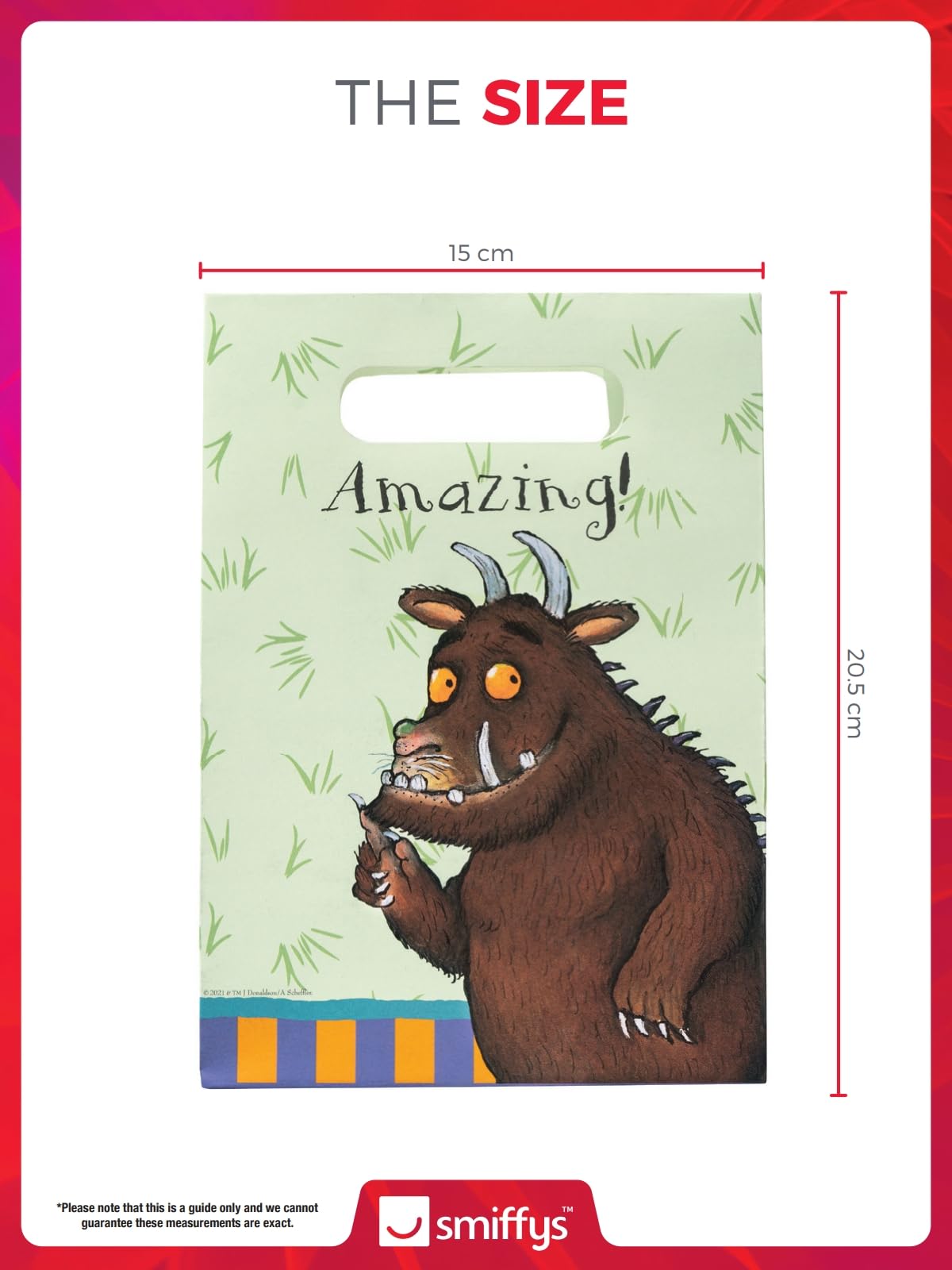 Smiffys The Gruffalo Tableware Party Platters x4 - 30.5 cm, Officially Licensed 7