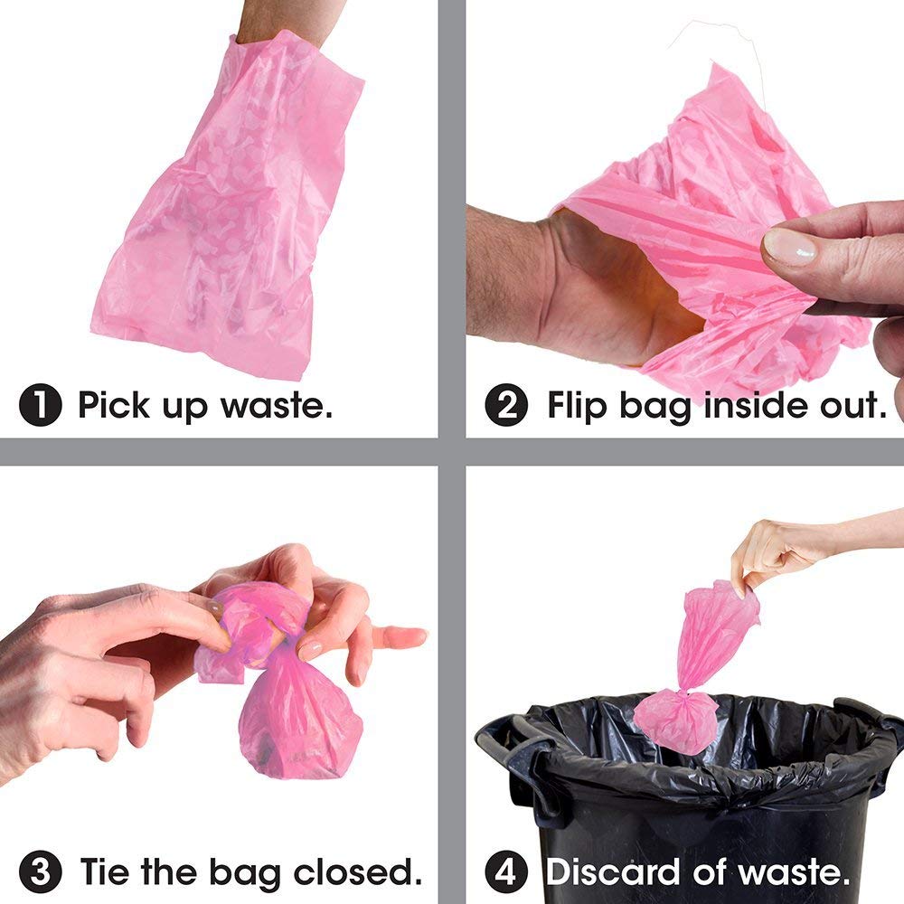 Bags on Board Dog Poo Bags - 140 Count, Leak Proof, Fashion Colors | 10 Rolls 6