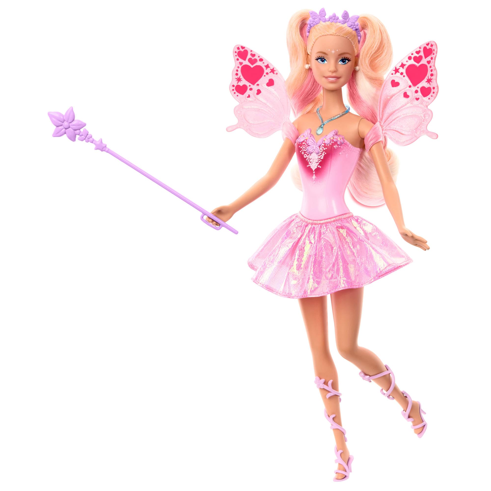 Barbie Fairy Doll with Toy Wand & Fashion Accessories - Color Change Feature | Ages 3+ | JCP76 1