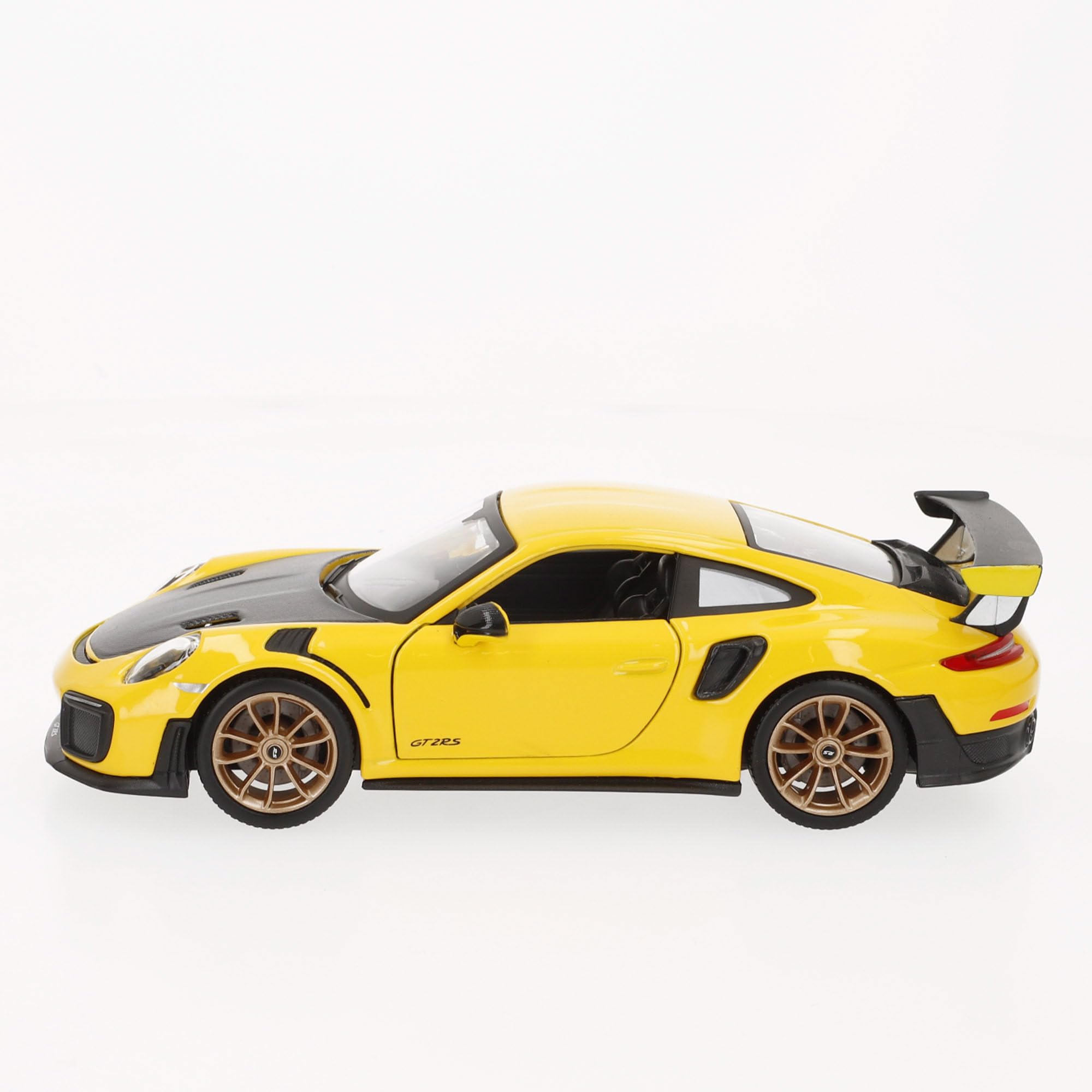 Maisto 1:24 Porsche 911 GT2 RS Diecast Model Car - Yellow and Black 17