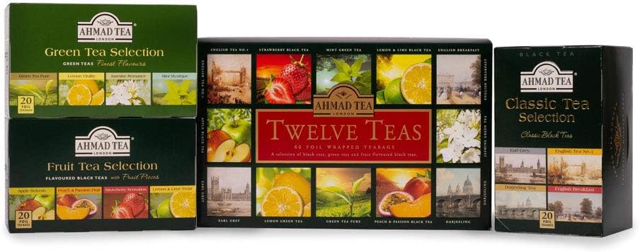 Ahmad Tea Twelve Teas Collection – 60 Teebeutel mit Schwarz-, Grün- und Früchtetees 11