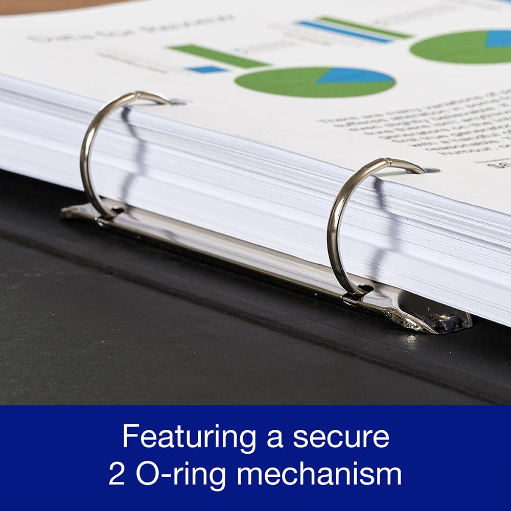 Oxford A4 O-Ring Binders - 3 Pack Red Green Blue | 40mm Spine | 250 Sheet Capacity 4