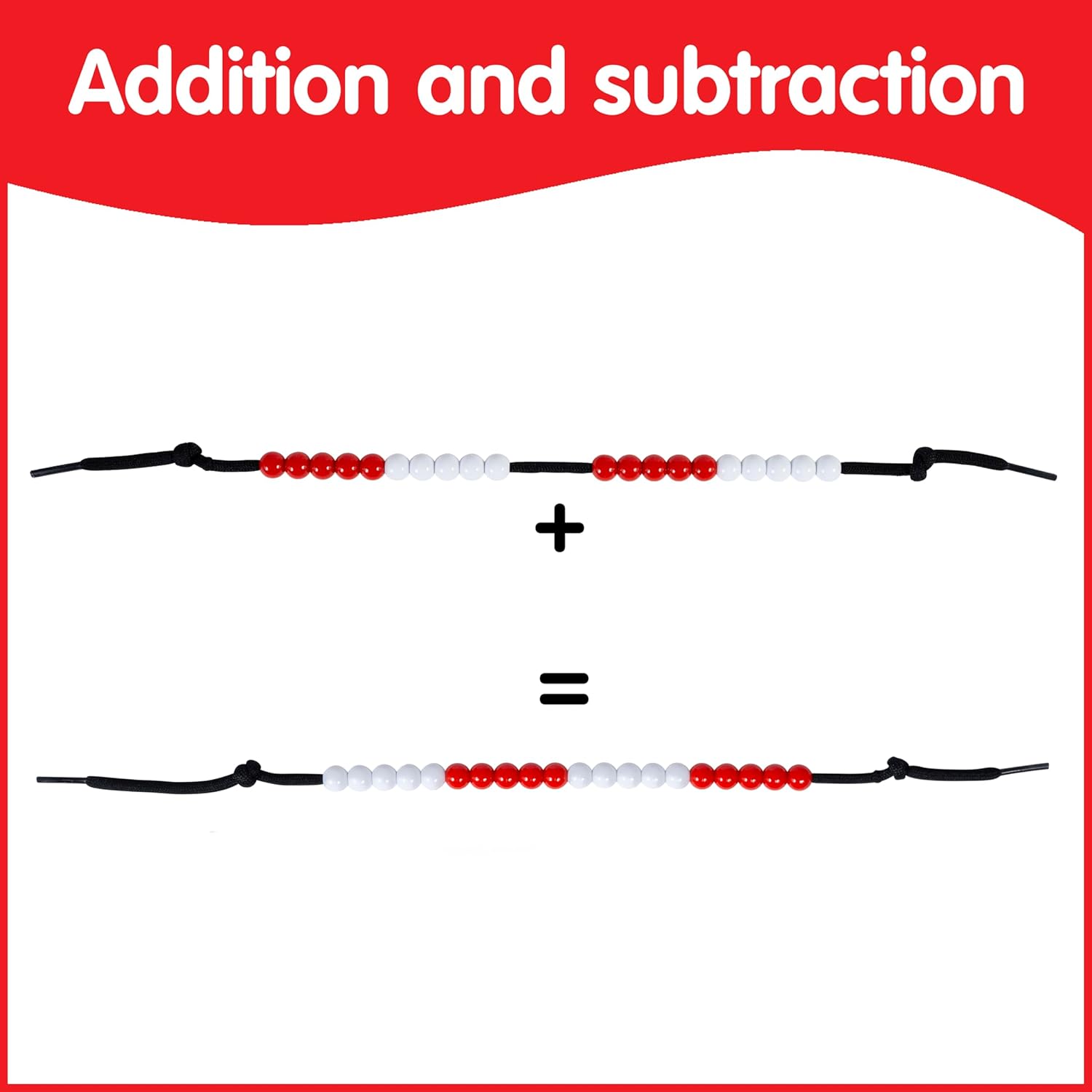 EDX Education 20 Bead String Set - Educational Math Learning Tool for Kids 4