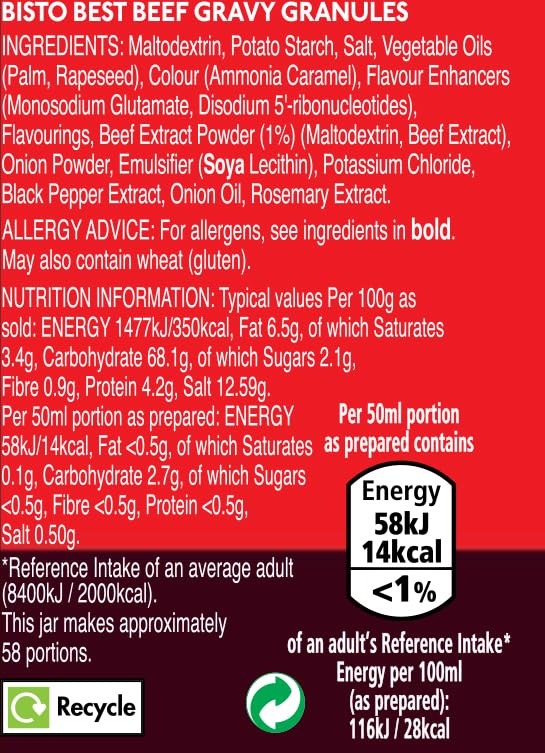 Bisto – Bestes Rindersoßengranulat aus echtem Fleischsaft, 230-g-Glas 3