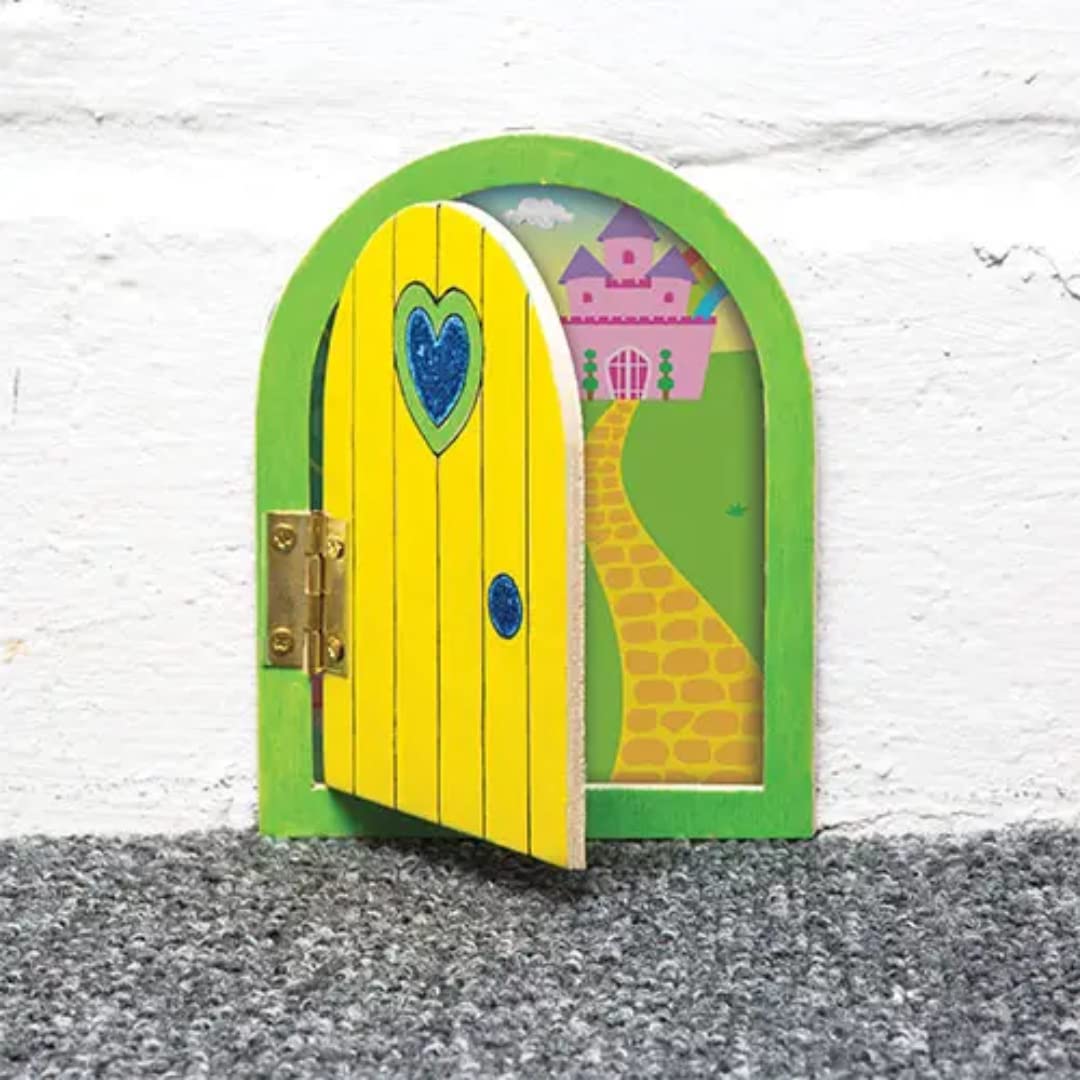 Baker Ross Wooden Fairy Doors Craft Kit - Pack of 4 for Kids to Decorate 6