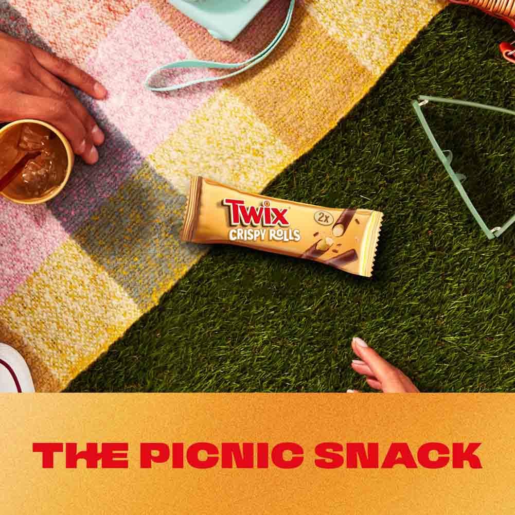 Twix Crispy Rolls, Snackriegel mit Milchschokolade, Karamell und Keksen, 24 x 22,5 g 7