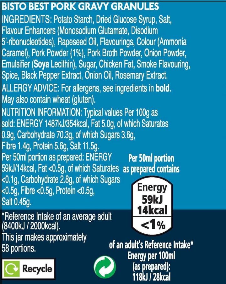 Bisto - Bestes Schweinefleischsoßengranulat mit echtem Fleischsaft, 230 g 3