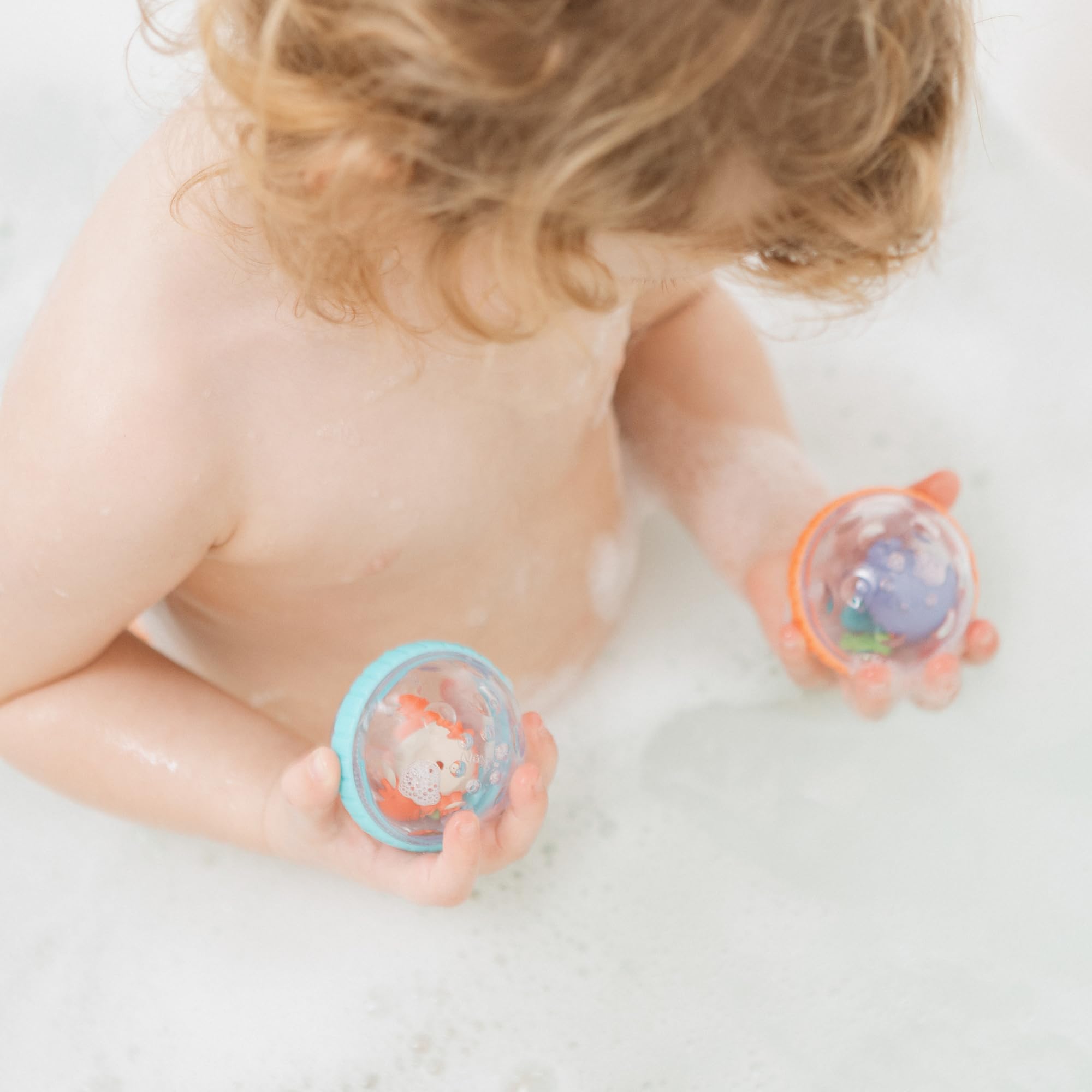 Nuby Floating Bubbly Buds Baby Bath Toy - Sensory Play for 6 Months+ 4