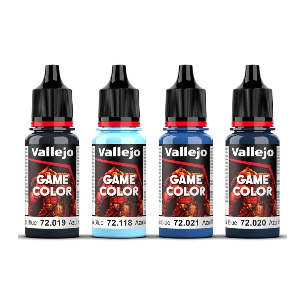 Vallejo AV Game Color Set - Blue Colors (x4) - Acrylic Paints for Model Building 4