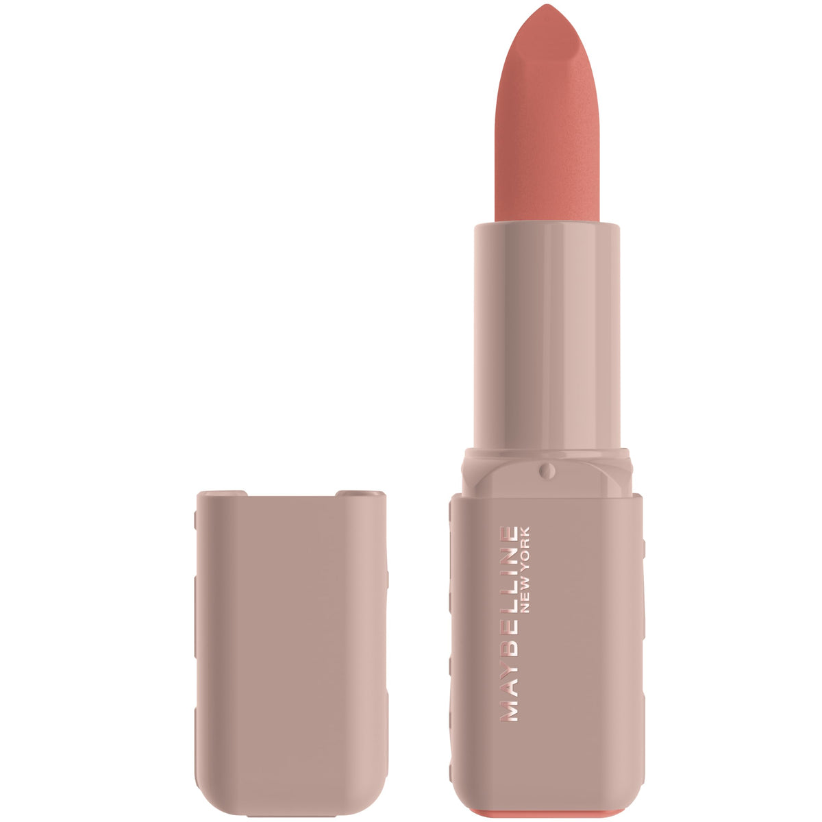 Maybelline New York Serum Bullet Lipstick - 8H Plumping Moisture, Hyaluronic Acid, Matte Formula, Shade 001 Crop Top