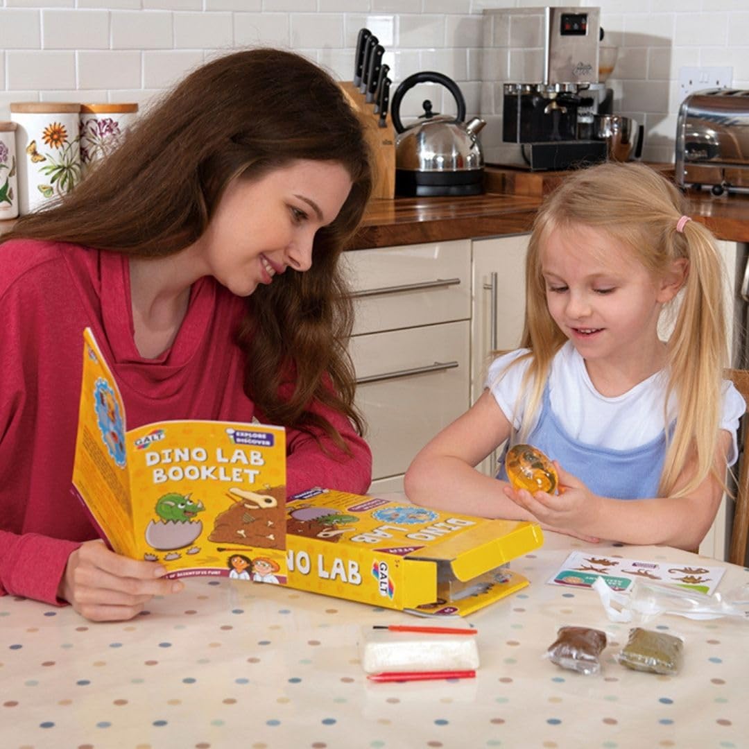 Galt Toys Dino Lab Science Kit for Kids | Ages 6+ | 3 Experiments | Good Toy Guide Recommended