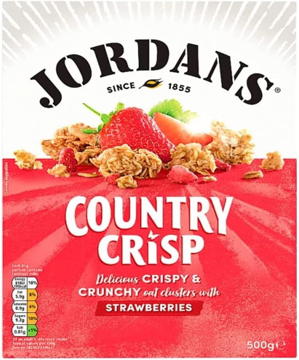 Jordans Country Crisp with Sun-Ripe Strawberries, 500g