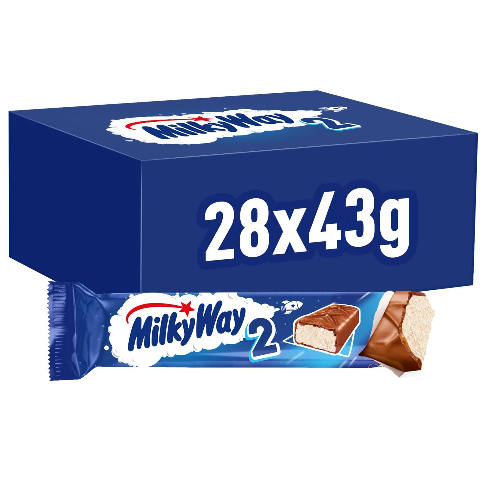 Milky Way Milk Chocolate & Nougat Bars Bulk Box (28 x 43g) 9