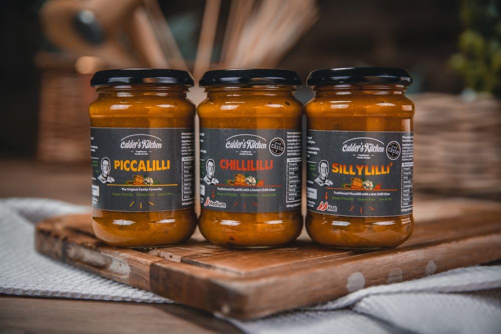 Calder's Kitchen - Piccalilli Gift Box, 3 x 285g Jars 4