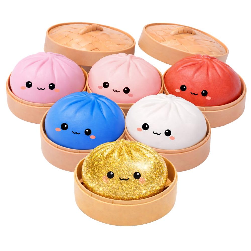 Keycraft Lucky Bao Squeeze & Collect Mystery Dumpling Surprise Toy | Soft Fidget Toy | Ages 3+