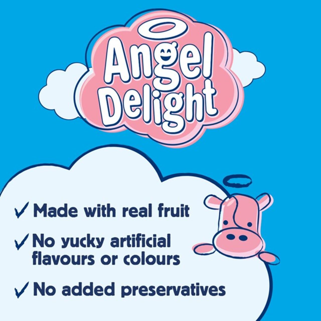 Angel Delight - Strawberry Flavour Instant Dessert Mix, 59 g Sachet