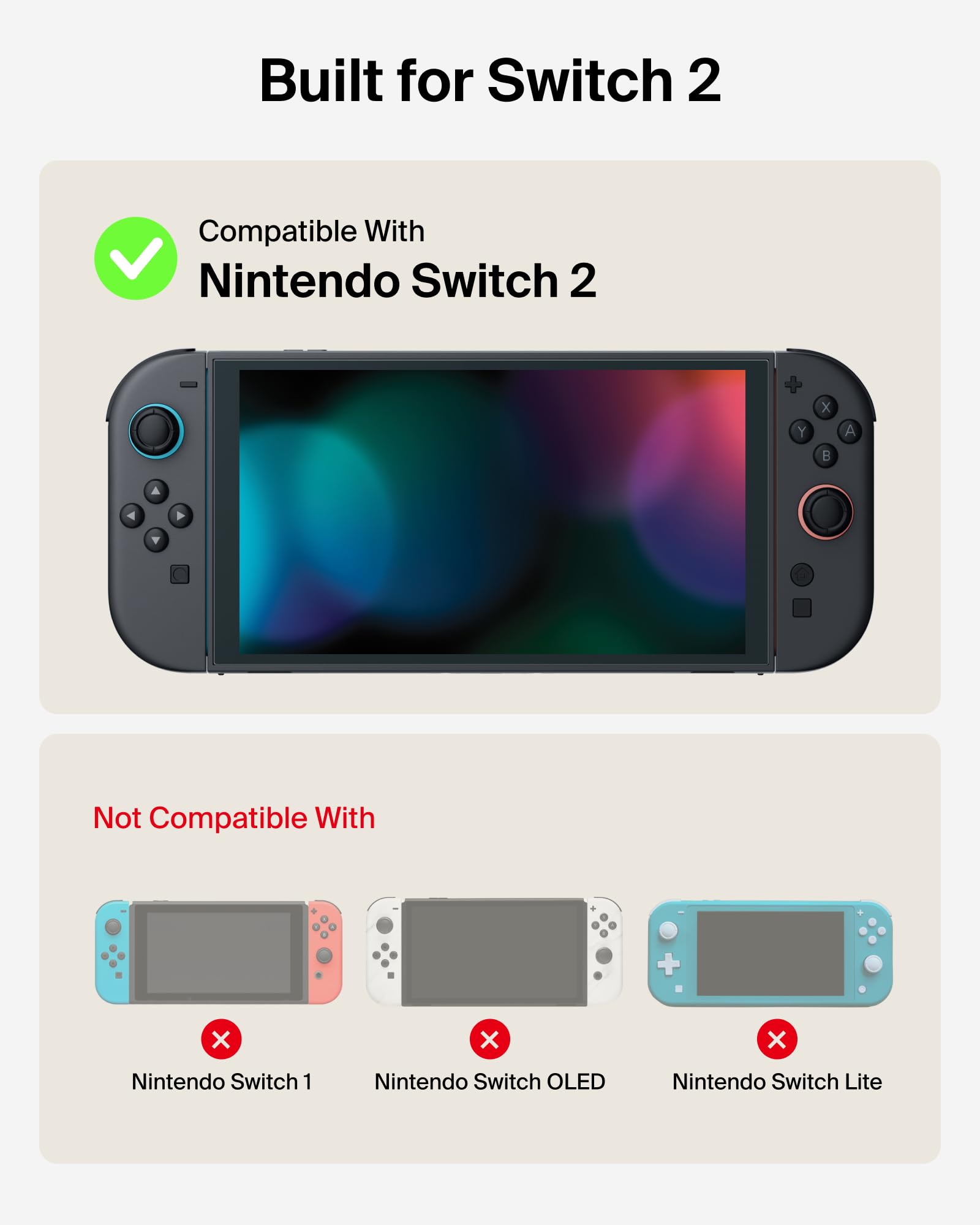 Belkin Nintendo Switch 2 Case with AirTag Holder | Hard Shell Travel Case | Charcoal 2