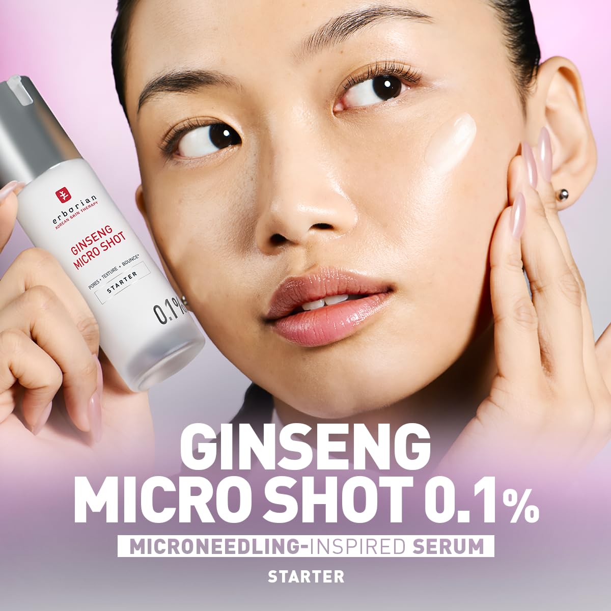 Erborian Ginseng Micro Shot Serum - 0.1% Concentration | 30 ml | Smoothening & Pore Treatment