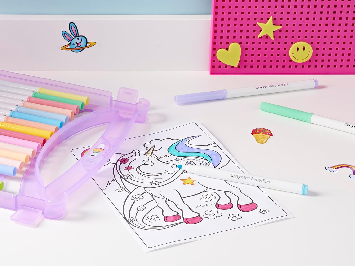 CRAYOLA Pastel Create & Carry Case - 65+ Piece Art Set for Kids Ages 4+ 3