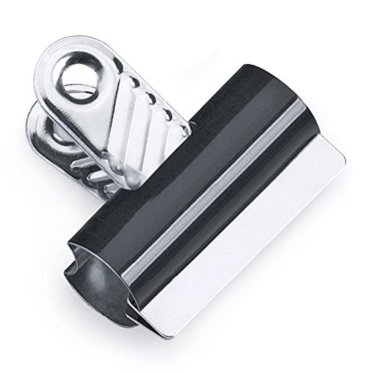 RAPESCO RCB060B1 Letter Clips - 60 mm Capacity, Black, Pack of 10 | Reusable Steel