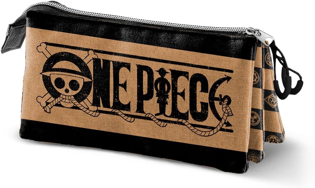 Karactermania One Piece Triple Compartment Zippered Pencil Case