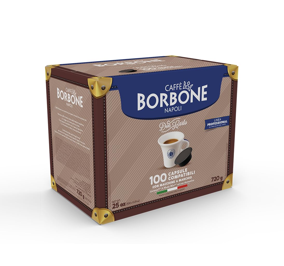 Caffè Borbone Don Carlo Red Coffee Blend - 100 Capsules for Lavazza A Modo Mio Machines 3