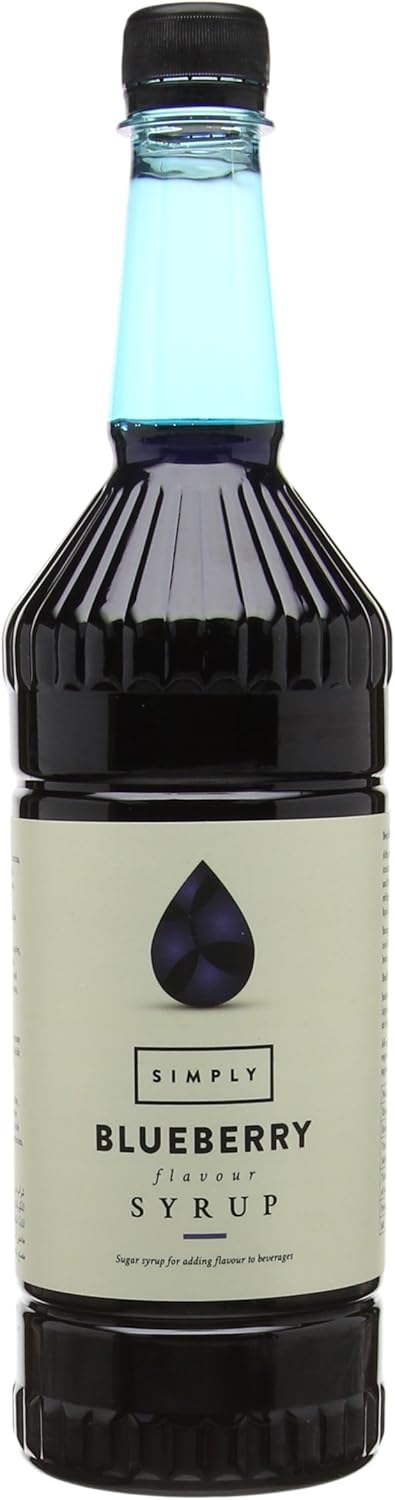 Simply - Blueberry Syrup Vegan & Nut Free Flavoured Syrup for Coffee, Cocktails & Beverages