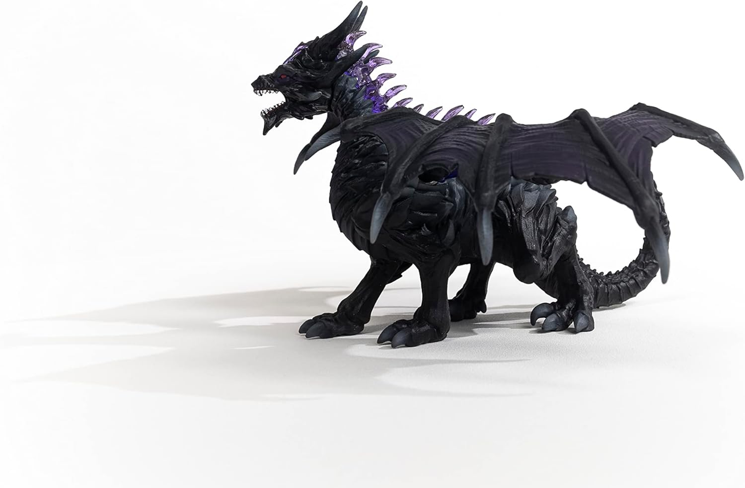 Schleich 70152 Eldrador Creatures Shadow Dragon Figurine - Translucent Black & Purple Dragon for Ages 7+