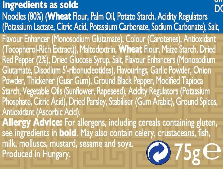 Batchelors Super Noodles, chinesisches Salz- und Pfeffer-Hühneraroma, Instant-Snack-Topf 6