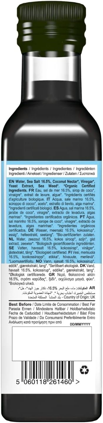 NISH Sauce – Organic Vegan Fish Sauce Substitute, Gluten Free, Soy Free, Made in UK