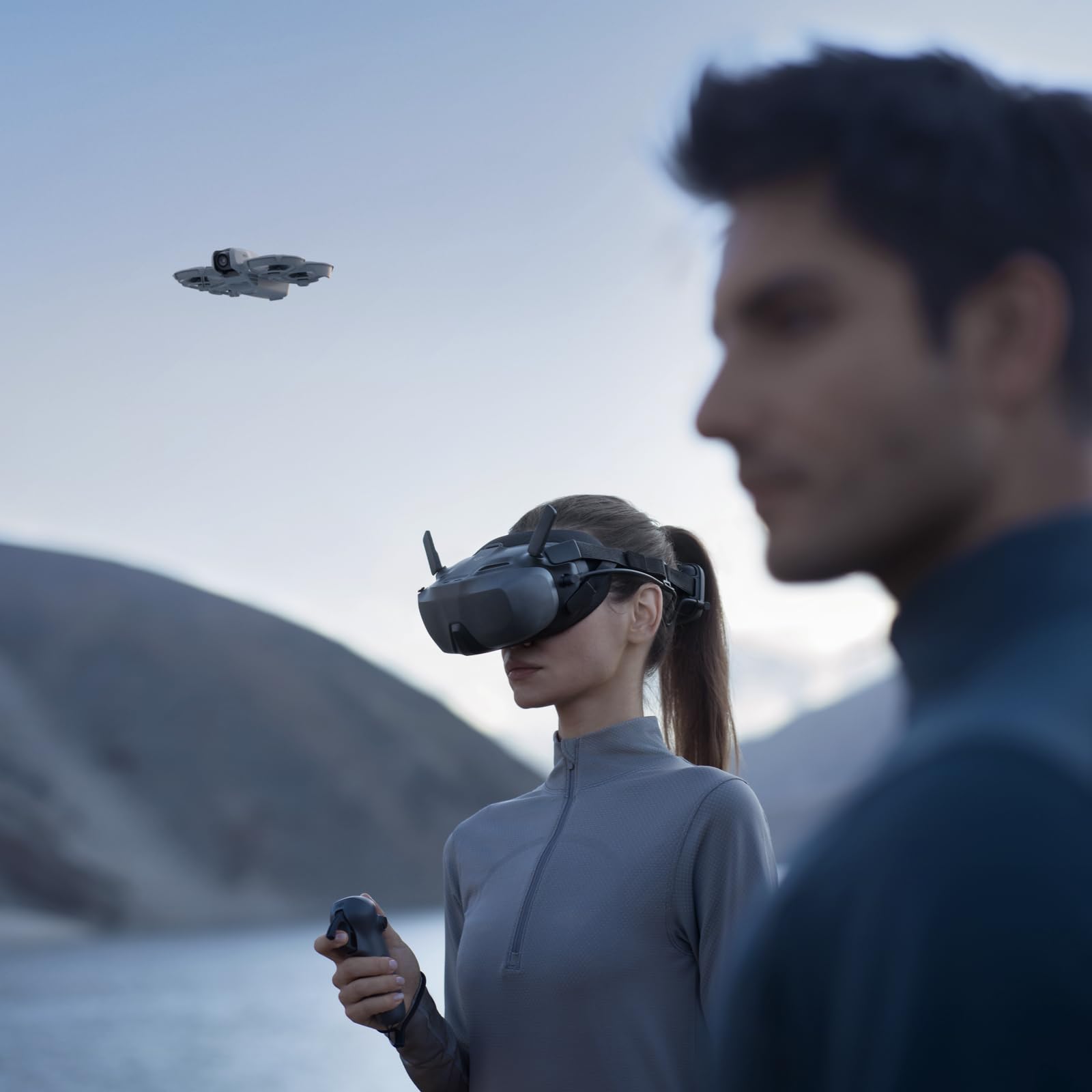 DJI Neo Motion Fly More Combo - 135g Mini Drone with 4K UHD Camera, Subject Tracking, Palm Takeoff, 3 Batteries & RC Motion 3 3