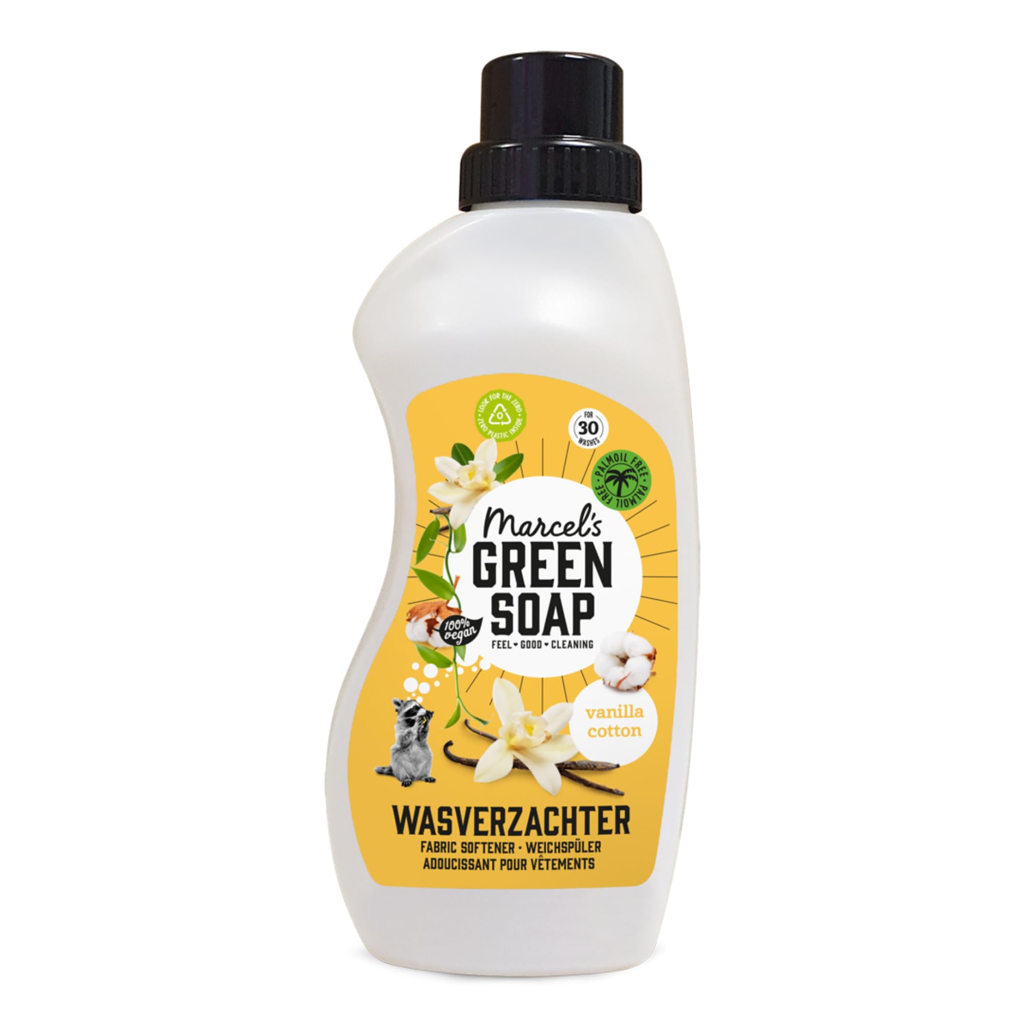 Marcel's Green Soap - Vanilla & Cotton Fabric Conditioner (900ml)