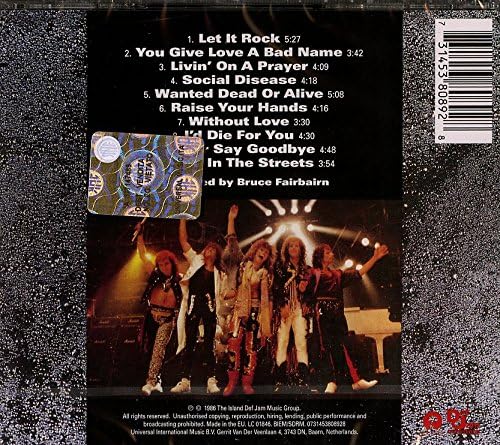 Bon Jovi Slippery When Wet - Album Vinyl Record (MRY538089.2)