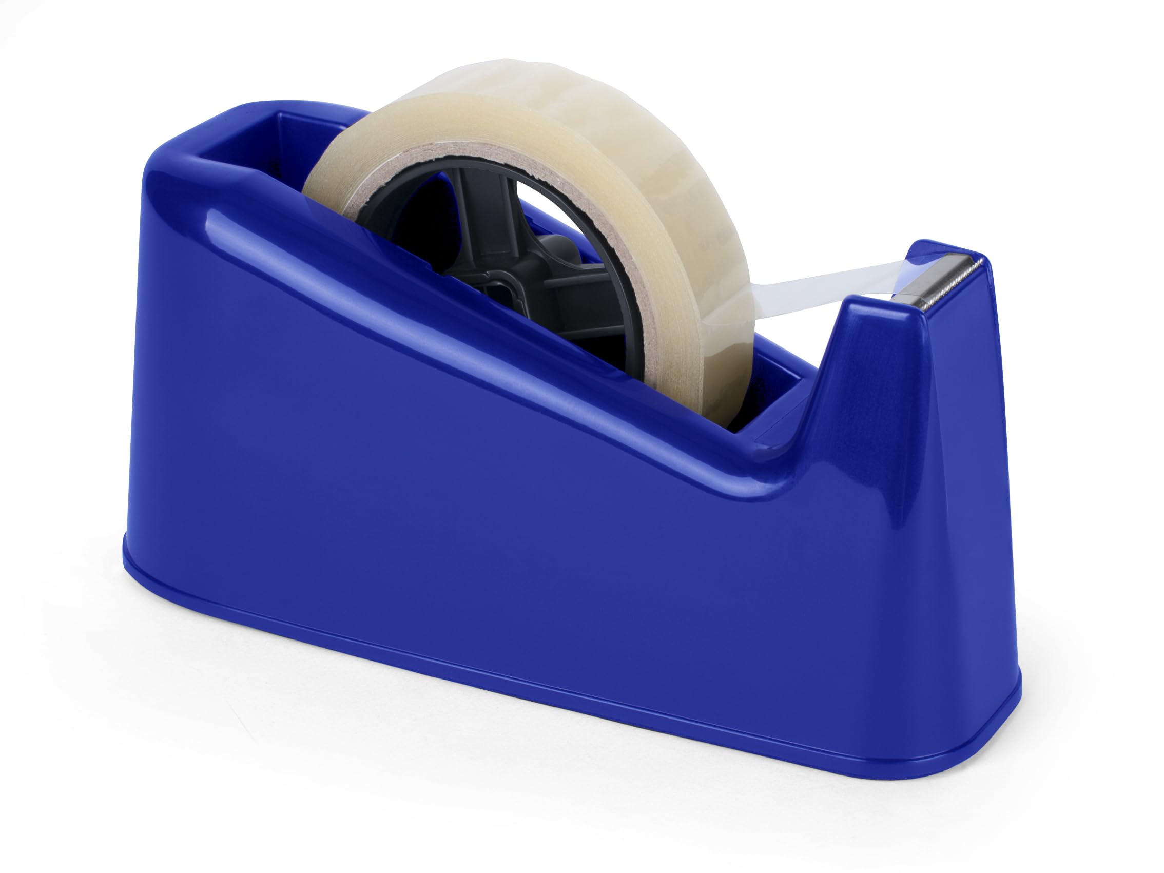 Pavo Weighted Office Tape Dispenser - Blue | Holds Tape up to 25mm Wide & 66m Long