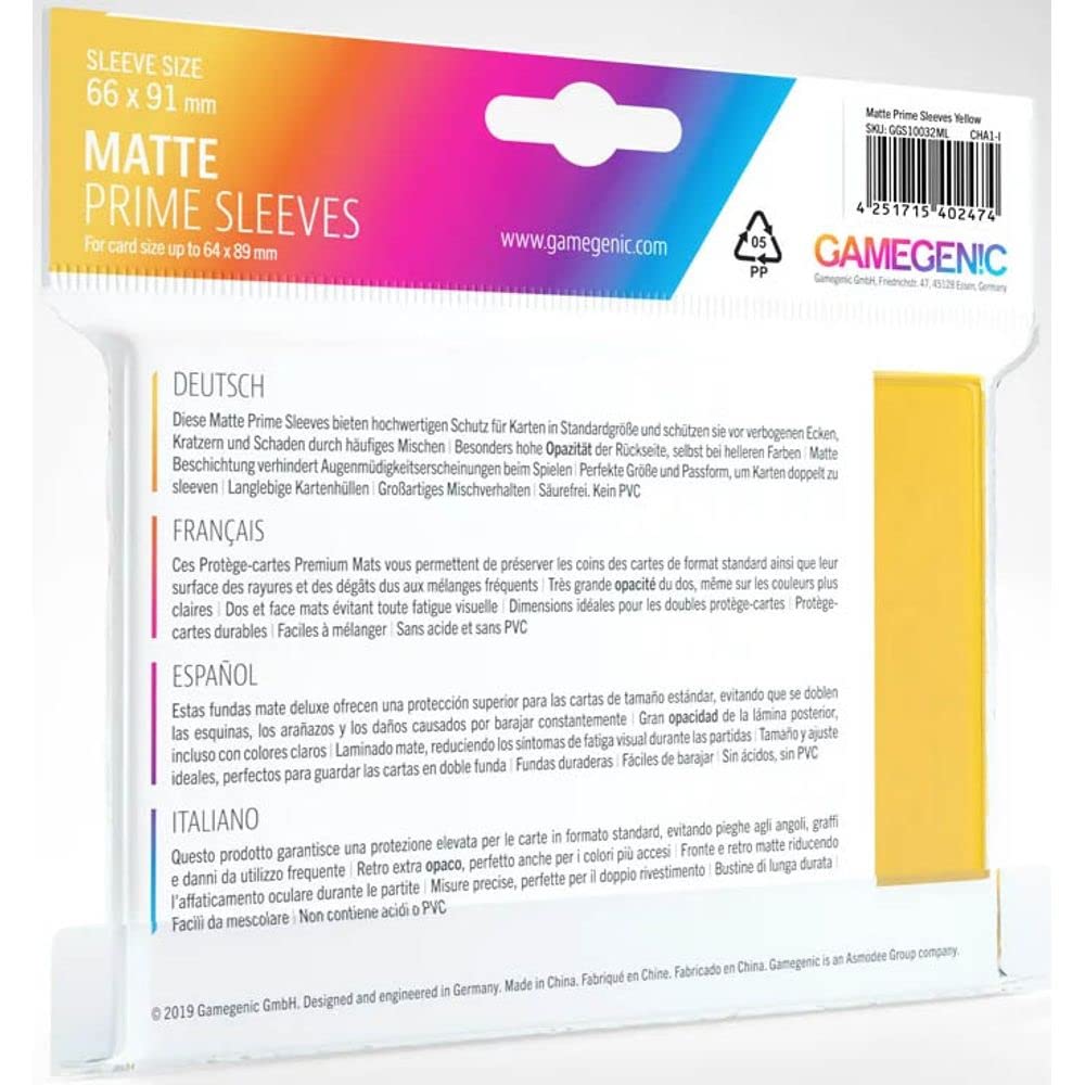 Gamegenic Matte Prime Sleeves - 100-Pack for Trading Card Games 3