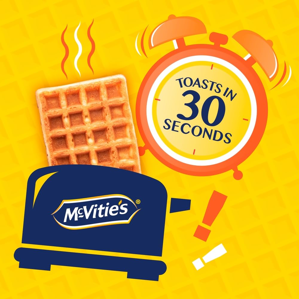 McVitie's Toasting Waffles, 8 x 28 g Waffles per Pack (Pack of 1) 3