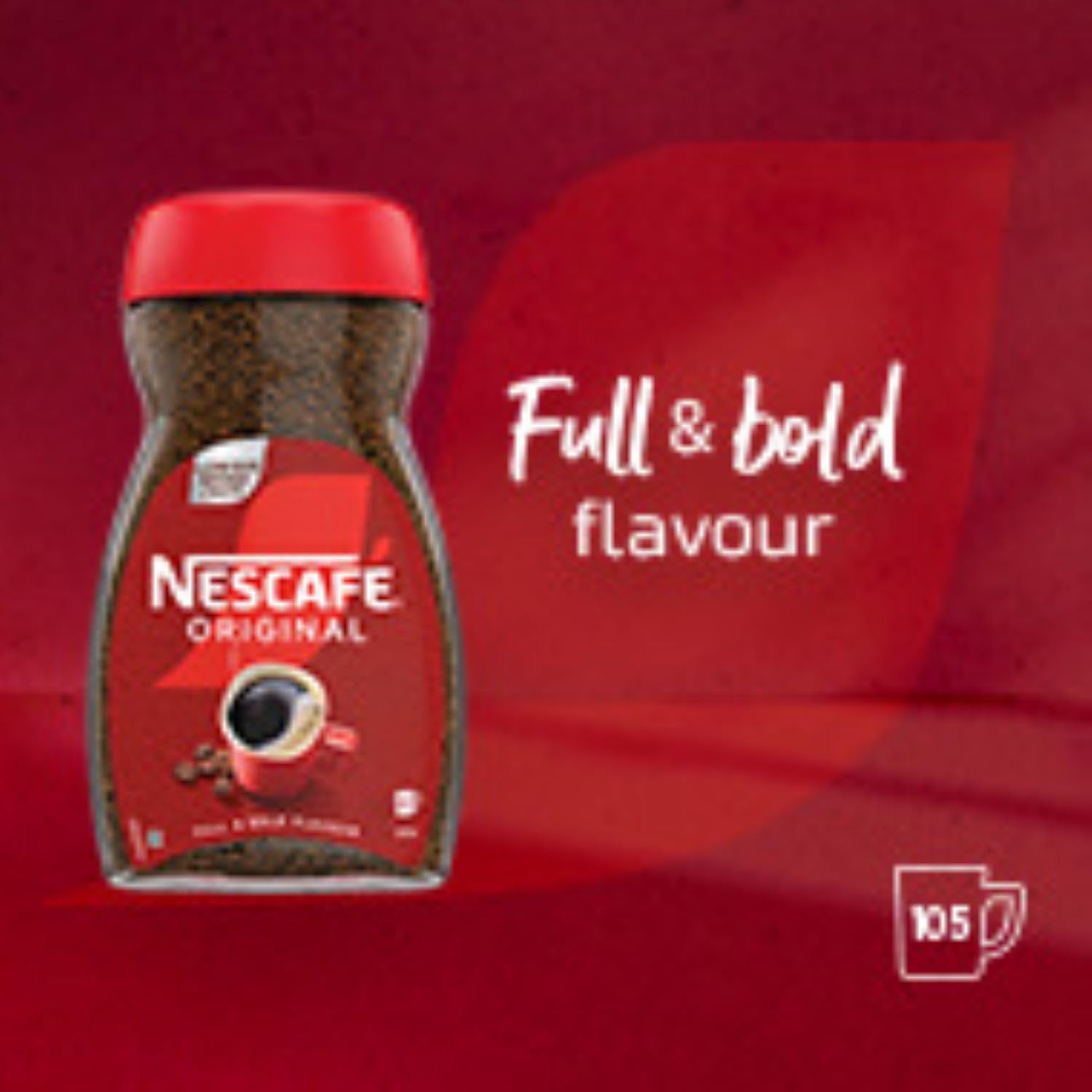 NESCAFÉ Original Instant Coffee 190g - Rich Aroma, Full and Bold Flavour