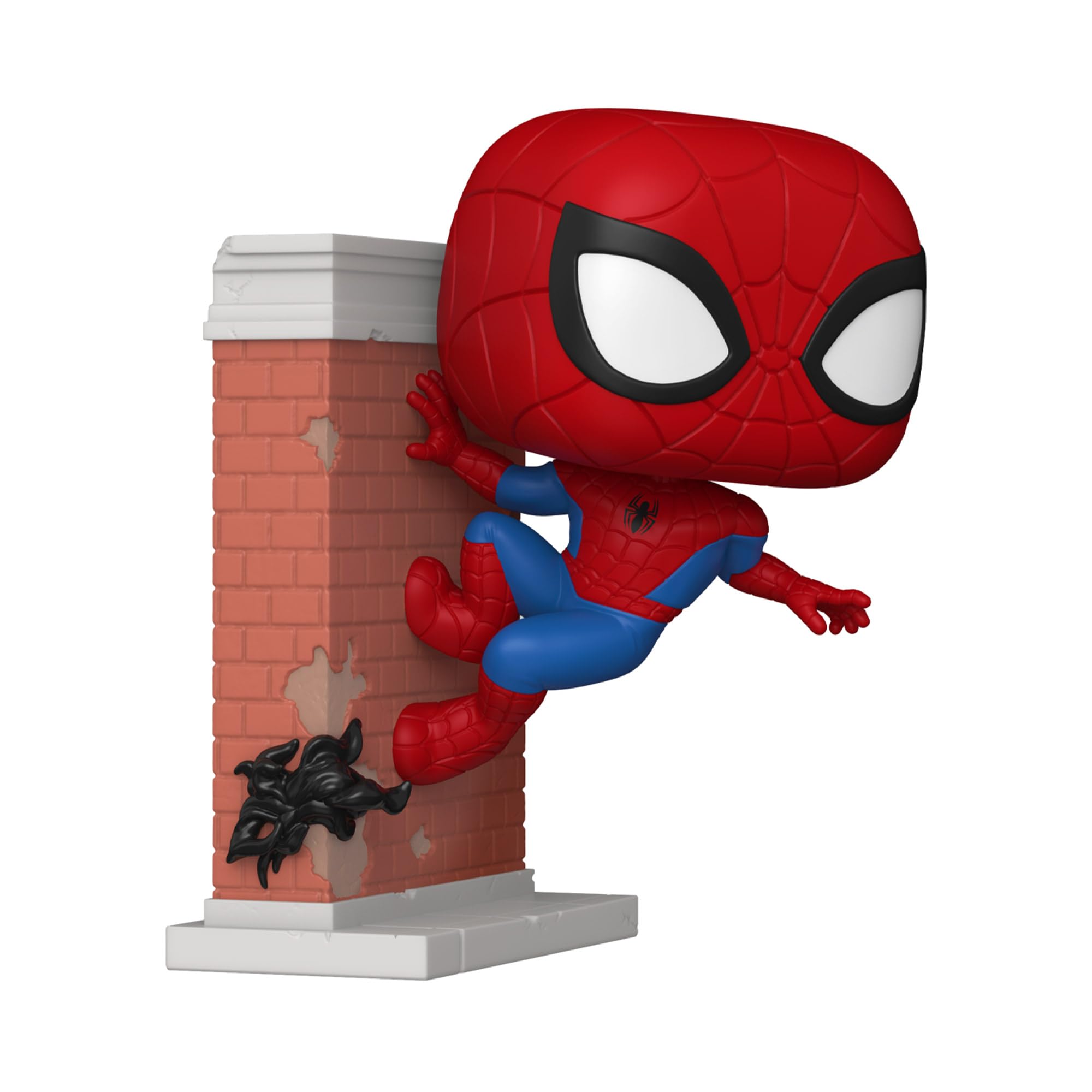 Funko Spider-Man Leaning Premium Vinyl Figure - Marvel Comics Collectible | 3.75 in