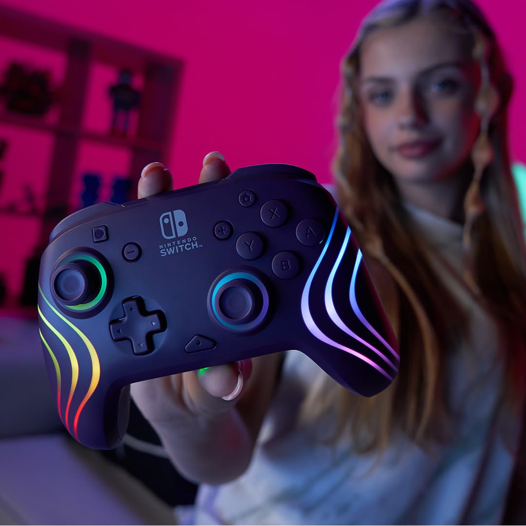 Afterglow Wave Wireless Controller Purple for Nintendo Switch 3